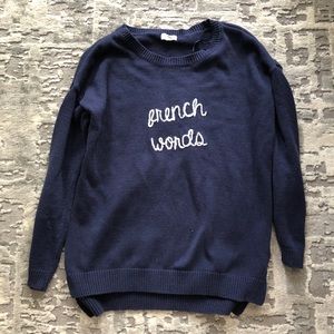 French Words Maison Jules Sweater